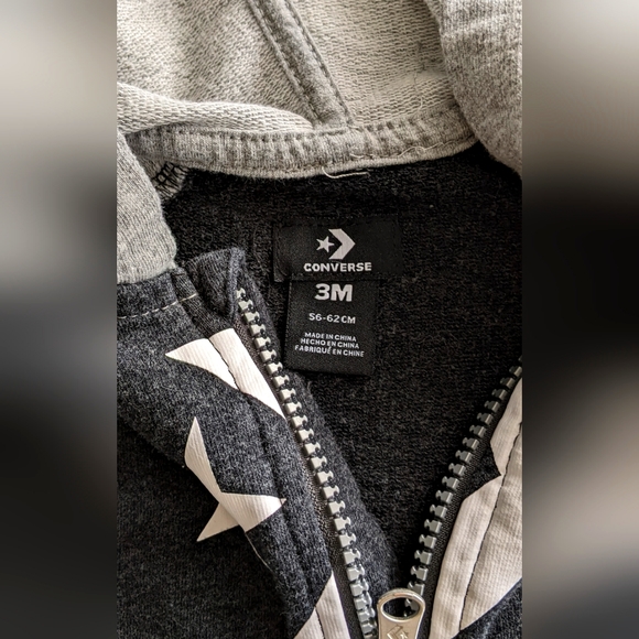 Converse Hooded Onesie 3M - Picture 3 of 3